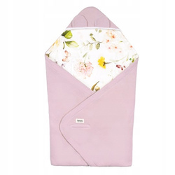Lionelo Travel Swaddle Blanket otulacz do fotelika Pink Flower