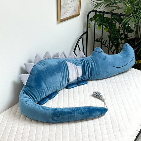 SenLove Smokozaur Poduszka Przytulanka Minky Niebieska