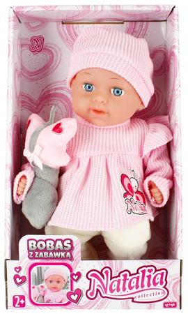 Artyk, Lalka Natalia bobas z zabawką 33 cm 