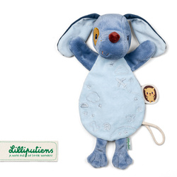 Lilliputiens Przytulanka komforter pacynka świecąca w ciemności Piesek Jules 0 m+