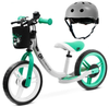 Kinderkraft Space Rowerek Biegowy Light Green + Kinderkraft Safety Kask