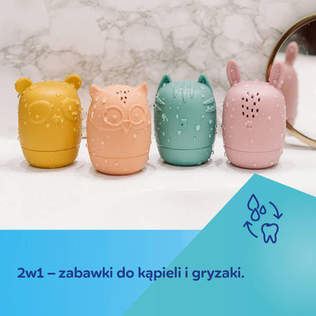 Canpol Babies Zestaw Odkręcanych Zabawek Silikonowych do Kąpieli 80/308