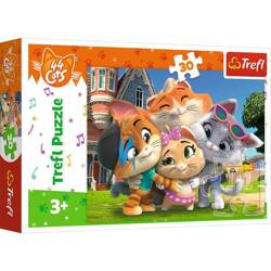 Trefl Puzzle 30 Elementów Przyjaźń w Kociej Krainie