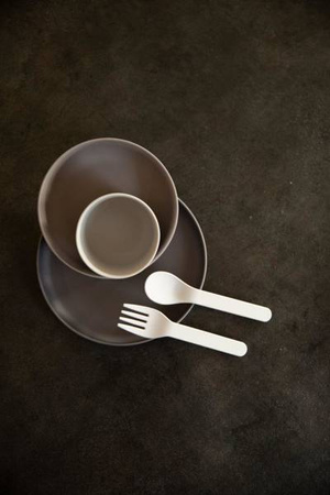 Bo Jungle Zestaw Naczyń BioPlastik CPLA Grey 