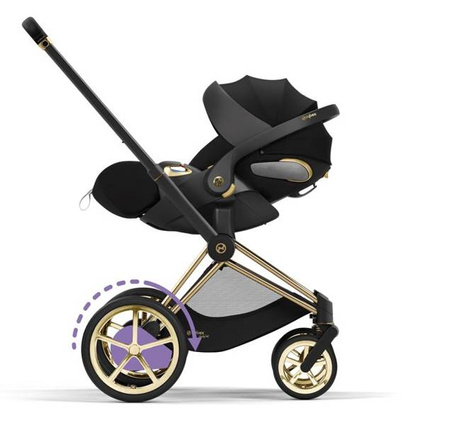 Cybex e-Priam 4.0 Wózek Głęboko-Spacerowy Rama + Tapicerka + Gondola 2w1 Black Wings by Jeremy Scott