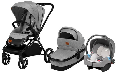 Lionelo Mika Wózek Głęboko-Spacerowy 2w1 Grey Stone