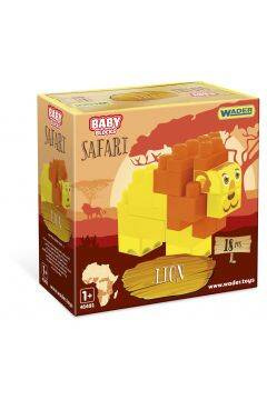 Wader Klocki Safari Baby Blocks Lew