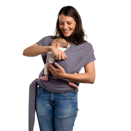 Boba WRAP Chusta Do Noszenia Dziecka - Ciemny Szary