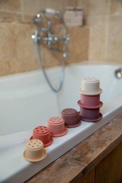 Bo Jungle Silikonowa wieża z kubków Lovely Pink pol_pl_Bo-Jungle-Recznik-kapielowy-Eco-organic-Flower-pink-112767_7