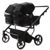 Adamex Leo Wózek Głęboko-Spacerowy Bliżniaczy TK-53 Czarny