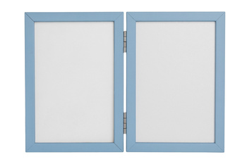 Odcisk Bobasa Podwójna Ramka z Glinką Niebieska