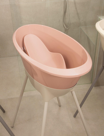 Luma Zestaw Kąpielowy 8 Elementów Wanienka i Akcesoria Blush Pink