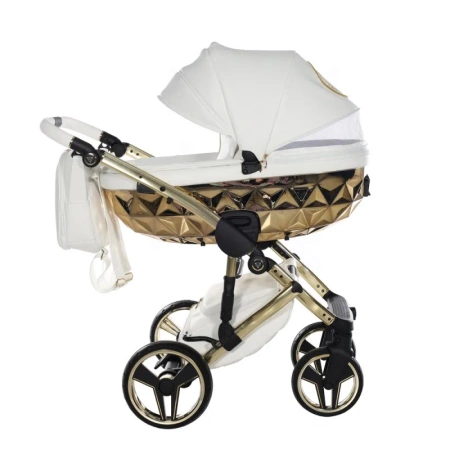Tako Junama HandCraft Wózek Głęboko-Spacerowy 08 White /Gold