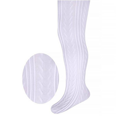 Milusie Rajstopy Dziecięce Białe 68-74