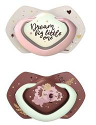 Canpol Babies Smoczek Silikonowy 0-6m Sleepy Koala 2 szt. 22/658_pin Pink
