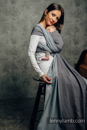 LennyLamb Howlit Moja pierwsza chusta do noszenia dzieci, 4,6m, tkana splotem skośno-krzyżowym (100% bawełna) 