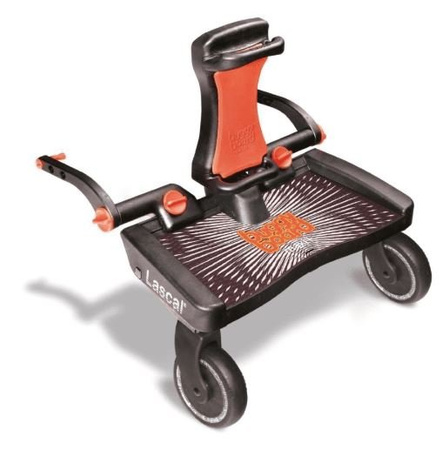 Lascal  Zestaw BuggyBoard MAXI+ Dostawka Do Wózka Czarny/Czerwony