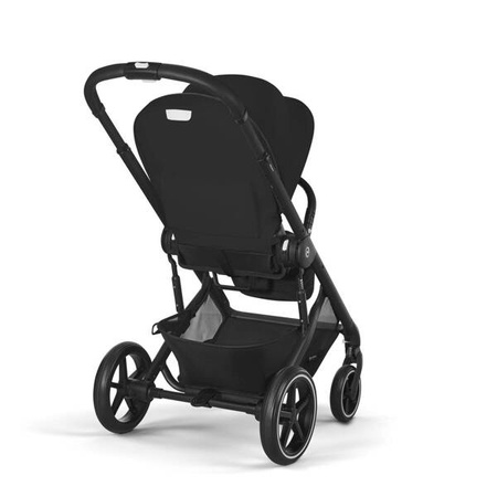 Cybex Balios S Lux 2.0 Wózek Głęboko-Spacerowy Moon Black / Ocean Blue + Cybex Aton B2 i-Size Fotelik Samochodowy 0-13kg + Baza One Volcano Black