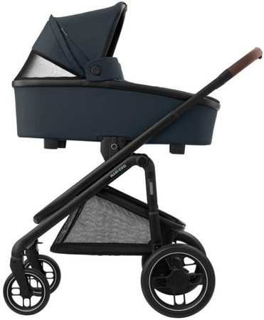 Maxi-Cosi Plaza + Wózek Głęboko-Spacerowy 2w1 Essential Graphite 