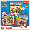 Trefl Puzzle 3w1 Psi Patrol Wesołe Pieski Paw Patrol