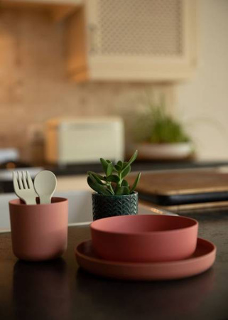 Bo Jungle Zestaw Naczyń BioPlastik CPLA Terracota 