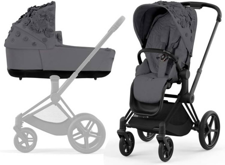 [OUTLET] Cybex Priam 4.0 Wózek Głęboko-Spacerowy Dream Grey Simply Flowers