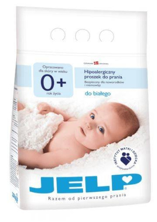 Jelp 0+ Hipoalergiczny Proszek Do Prania 1,12kg Białe