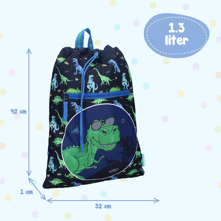Pret Worek plecak Happy Dino blue