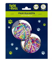 Trik&Roll Zabawka dla Kota Piłka 2 szt 6cm