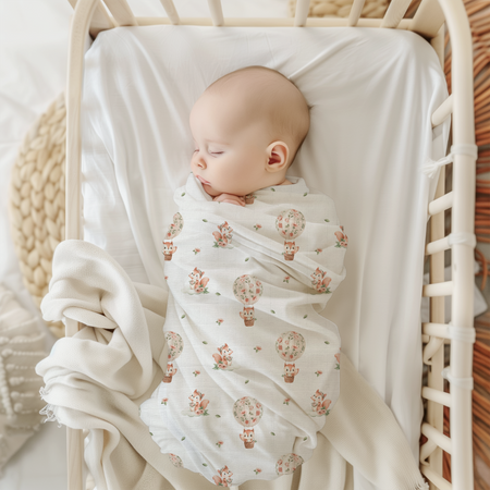 Bocioland Pieluszka Bambusowa 75x75cm Wiewiórki