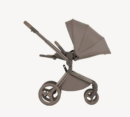 Anex Flo Wózek Głęboko-Spacerowy Yuki + Cybex Aton B2 i-Size Fotelik Samochodowy 0-13kg + Baza One Volcano Black	