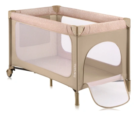 Lionelo Jasmin łóżeczko turystyczne Easy Fold Beige Sand