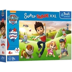 Trefl Puzzle Super Shape XXL Psi Patrol 60 Elementów Uśmiechnięte Pieski