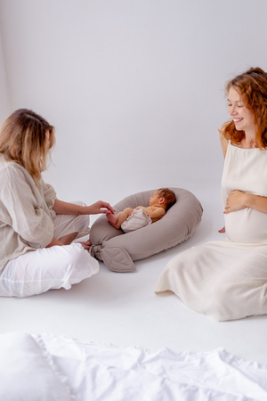 Puuki Nest Poduszka Ciążowa Uniwersalna Czekolada