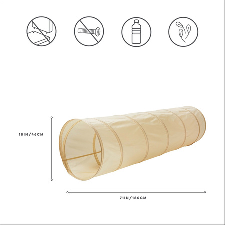 3 Sprouts Tunel Do Zabawy Beige