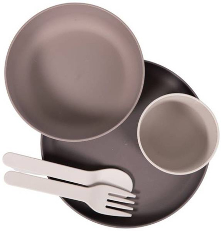 Bo Jungle Zestaw Naczyń BioPlastik CPLA Grey 