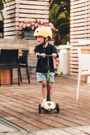 Scootandride Highwaykick 3 LED Hulajnoga Składana Ze Świecącymi Kółkami 3+ Lemon