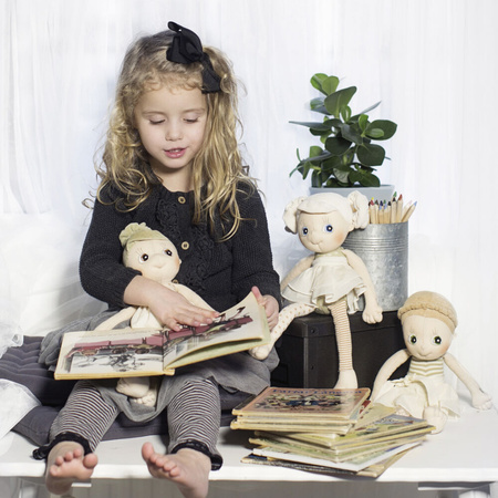 Rubens Barn Pierwsza Miękka Lalka Przytulanka Dla Dzieci Iris EcoBuds