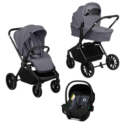 Lionelo Mika Plus Wózek Wielofunkcyjny 3w1 Grey Stone