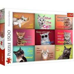 TREFL Puzzle - "1500" - Zabawne Kocie Portrety