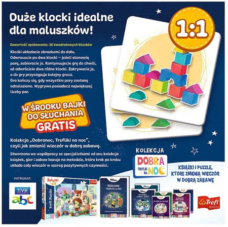 Trefl Gra Mój Pierwszy Memos - Dobranoc, Trefliki na Noc