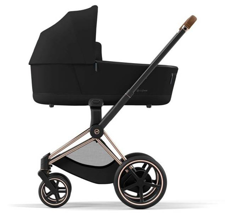 Cybex e-Priam 3.0 Rama ze Stelażem Siedziska + Gondola Wózek Głęboki Eco Onyx Black