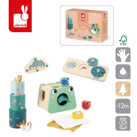 Janod Zestaw zabawek edukacyjnych Box 12 m-cy