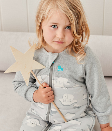 Love To Dream Śpiworek - 18-36 miesięcy - Szary, Niedźwiadek - ETAP 3 - 3,5 TOG