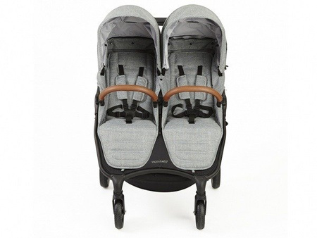 Valco Trend Duo Tailor Made Wózek Spacerowy Bliźniaczy Grey Marle