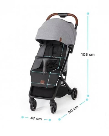 [OUTLET]  Kinderkraft Nubi Wózek Spacerowy Nature Vibes Green 