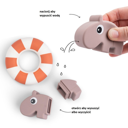 Done by Deer Zabawka Do Pryskania Wodą Hipopotam Ozzo Powder