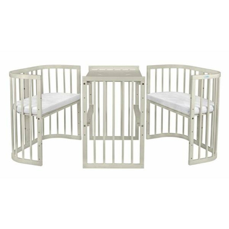 [OUTLET] Waldin Łóżeczko Dziecięce 7w1 z Materacem Oliwkowy