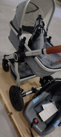 [OUTLET]  Kinderkraft Veo Wózek Wielofunkcyjny 3w1 Grey