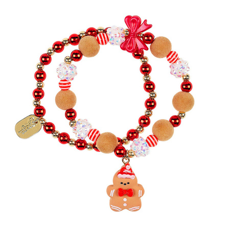 Souza! Bransoletki z dużymi perłami i zawieszką świąteczną Gabrielle 2 szt.